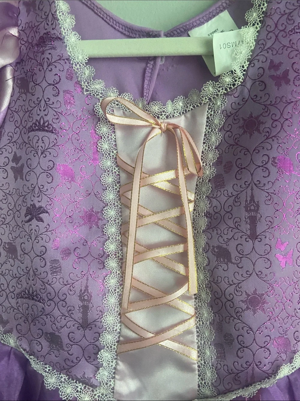Disney Rapunzel Costume dress size 4-6x play dress purple pink